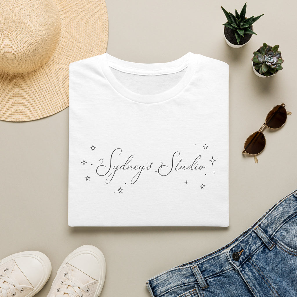 Studio Script T‑Shirt — "Sydney's Studio" Delicate Script Tee