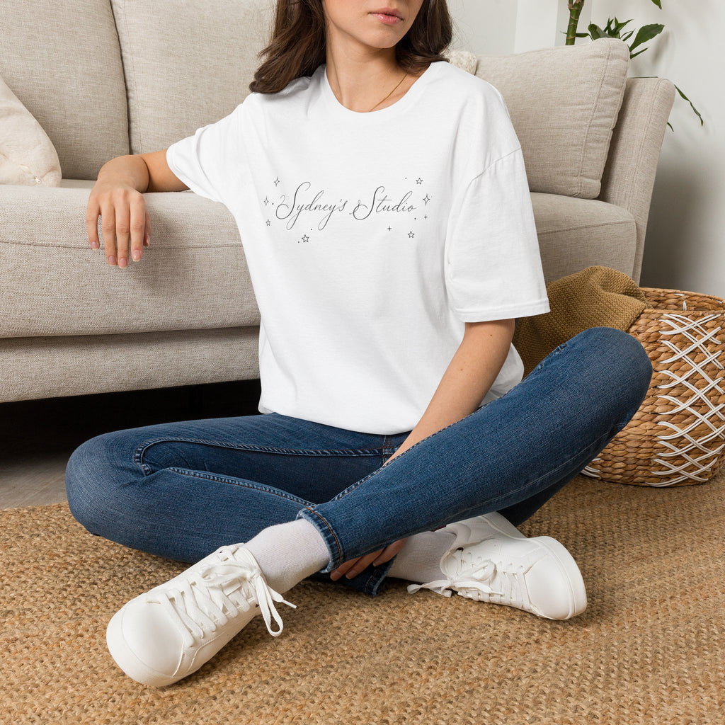 Studio Script T‑Shirt — "Sydney's Studio" Delicate Script Tee